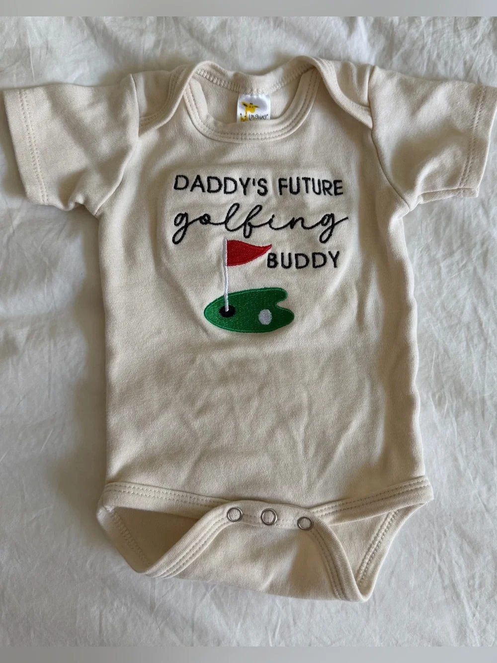 Daddy's Future Golfing Buddy Onesie 0-3M